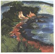 Ernst Ludwig Kirchner Coast of Fehmarn France oil painting artist